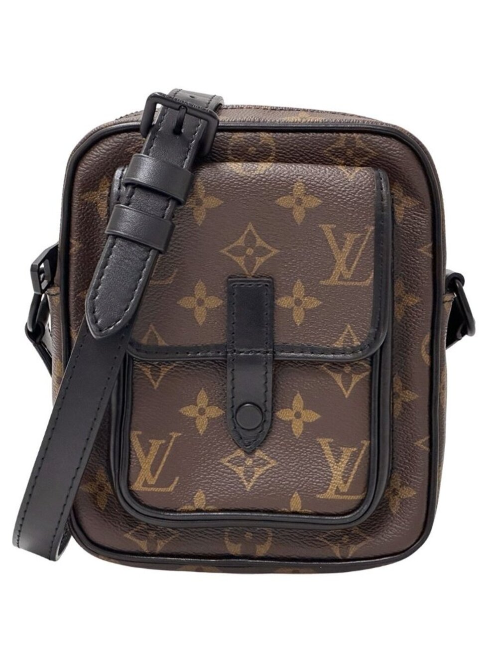 Louis Vuitton Monogram Shoulder Bag Macassar Christopher Wearable Small Pochette